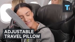 Adjustable travel pillow maximizes comfort image