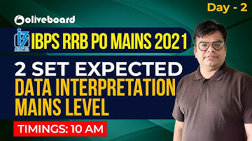 IBPS RRB PO Mains 2021 | 2 Set Expected Data Interpretation Mains Level | By Lokesh Sir #02