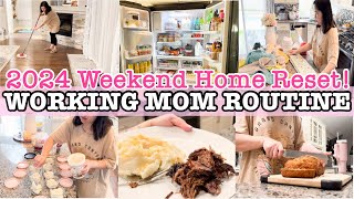 NEW✨ WEEKEND HOME RESET ROUTINE 2024 | REALISTIC CLEANING + RESTOCK + COOK WITH ME! | SELLE DESHIRO