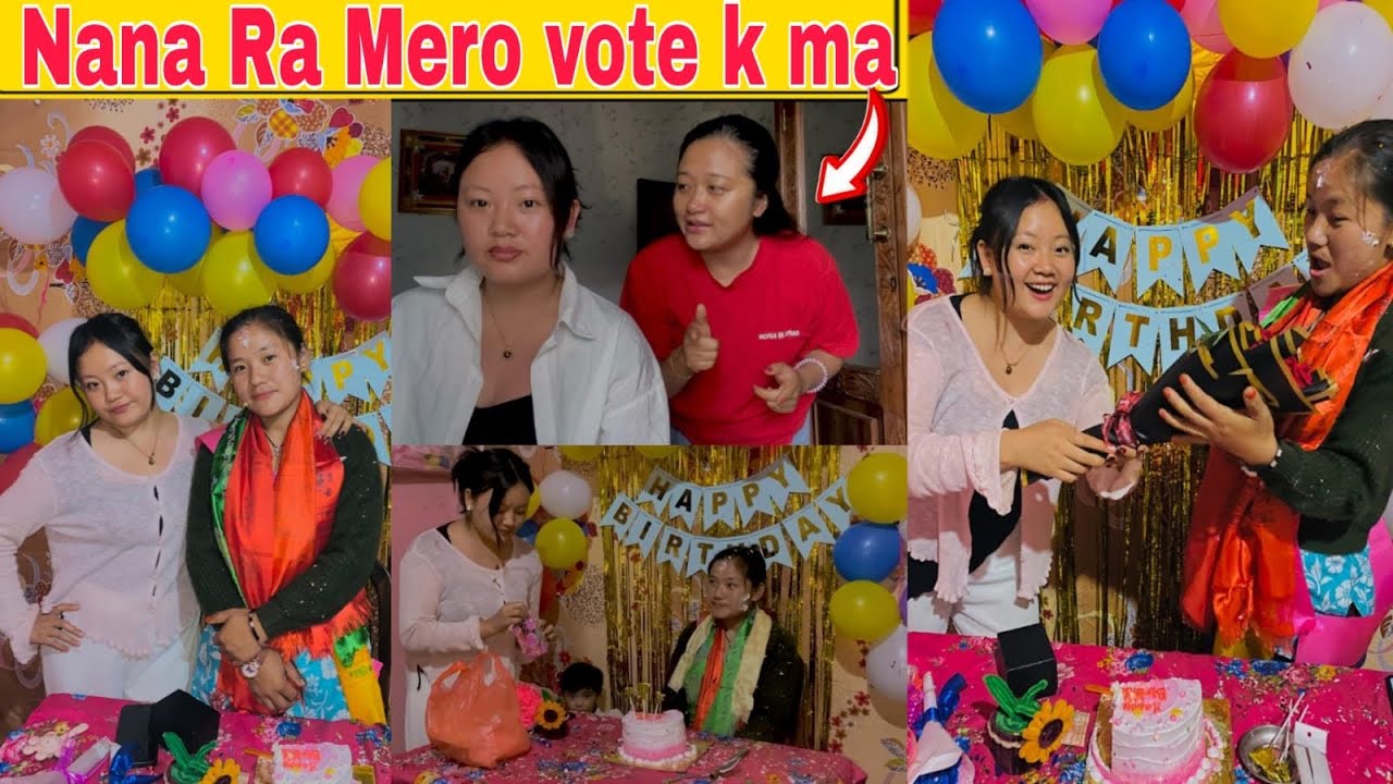 Vote halnu lagyo aafu gau 🤗Deurani lai Birthday Surprise🥰🥰