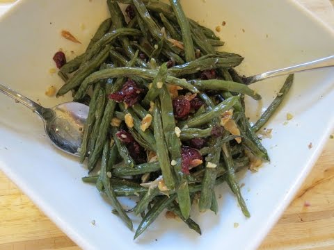 Roasted Green Beans with Cranberries & Walnuts -- The Frugal Chef