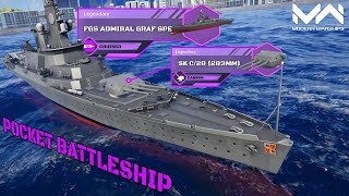 New Bundle Ship! FGS Admiral Graf Spee! Cruiser? Nah... It's a Pocket Battleship! | Modern Warships