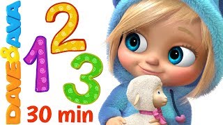 learn numbers and counting count 1 to 10 nursery rhymes and number songs from dave and ava
