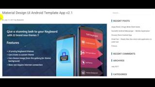 Material Design UI Android Template App v2 1 free download screenshot 2
