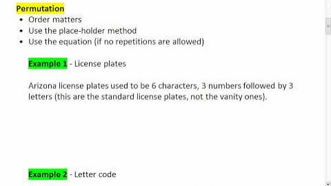 11.3a (1 of 5) Combinatorics, Basics and Permutation.mp4