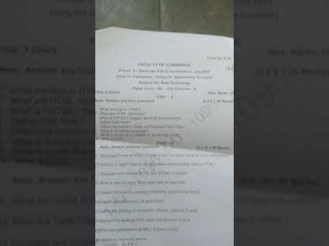 Web technology 2021 question paper