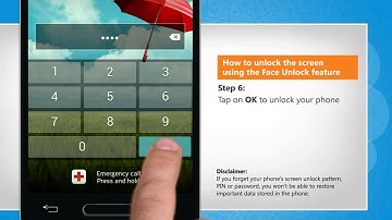 How to unlock the screen using the Face Unlock feature on LG L9