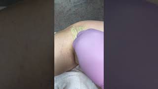 LONG Leg Hair Removal with Sugar (quick snippet)