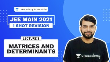 Matrices & Determinants | ONE SHOT Revision | JEE 2021 | Lucky Jethani | Unacademy Accelerate