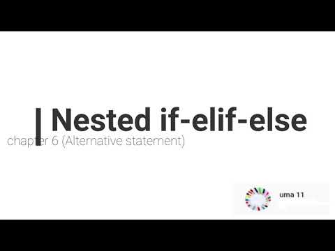 Nested if-elif-else statement - YouTube