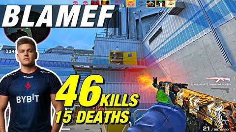 blameF nuke game (46kills) 15!☠️CSGO blameF POV