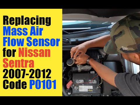 How to Replace the Mass Air Flow Sensor on 2007-2012 Nissan Sentra | DIY | Check Engine Light P0101