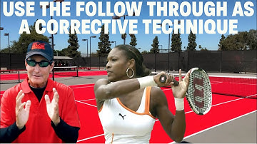 Use the follow through as a corrective technique