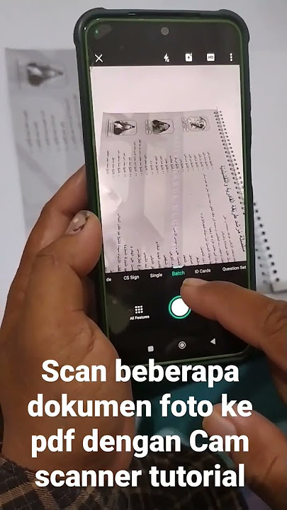 tutorial scan foto ke pdf dengan cam scanner.