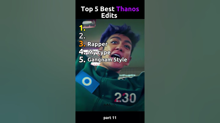 Top 5 Best Thanos Edits (Part 11) | Squid Game 2 #thanos #squidgame2 #edit