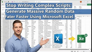 Stop Writing Complex Scripts: Generate Massive Random Data Faster Using Microsoft Excel