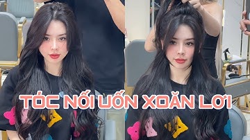 Tóc nối có uốn xoăn được không , tóc nối uốn xoăn lơi