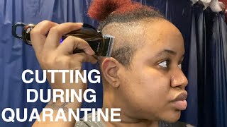 CUTTING MY HAIR DURING QUARANTINE || QUARANTINE & CUT