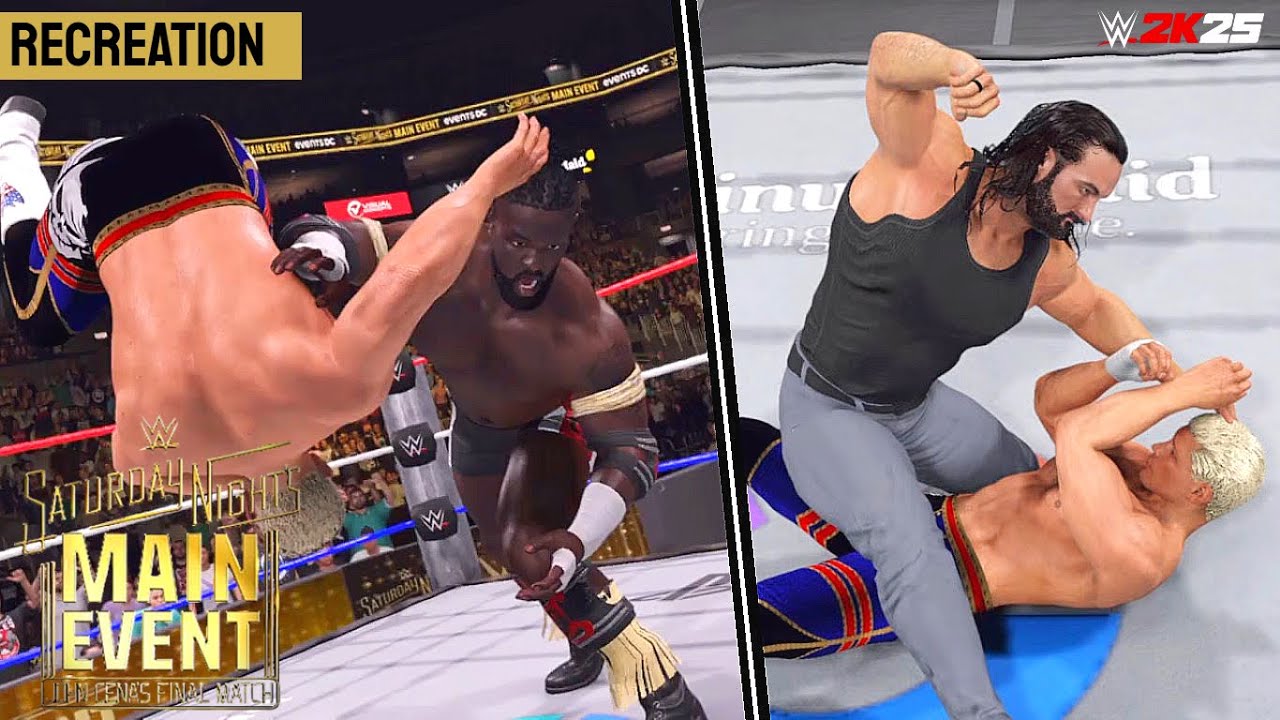 WWE 2K25 SIMULATION: Cody Rhodes vs Oba Femi | Saturday Night's Main Event 2025 Highlights