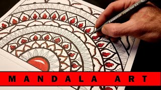 How To Draw A Mandala | Easy | Full Page Mandala | 2021