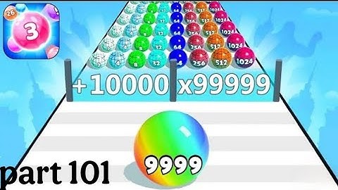 Ball Run 2048 -Gameplay Walkthrough Tutorial Levels (iOS, Android NinjaX YT is live! part - 101