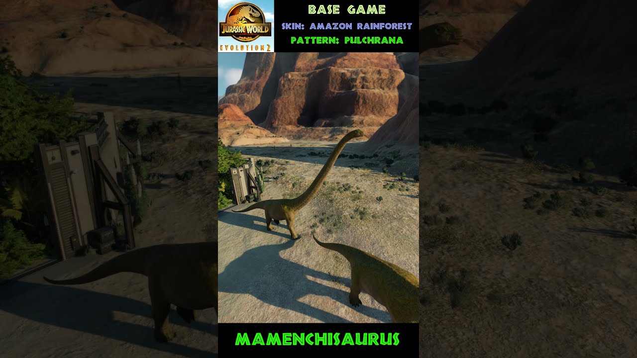 MAMENCHISAURUS Released! - Jurassic World Evolution 2 - #shorts - YouTube