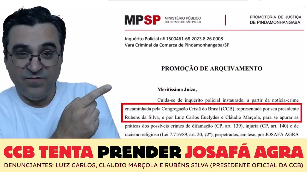 🚨CCB TENTA PRENDER JOSAFÁ AGRA NA CADEIA🚨