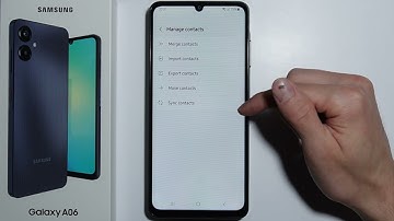 Samsung A06: How to Move Contacts from SIM to Phone Storage?