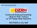 DZRH Commercial Break And Continuity July 28 2025 Via 94 9 Radyo Natin Balamban