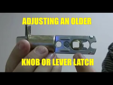 How to change the backset of an entry latch