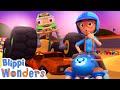 Blippi Learns About Monster Trucks! | Blippi Wonders - Animated Series | Cartoons For Kids