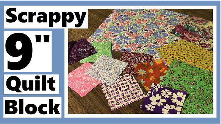 Scrappy 9 Inch Quilt Block Using 3 Different Size ...