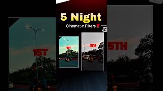 5 Night Cinematic Filters You MUST Use Right Now! 🌙🔥 (Insane Results)