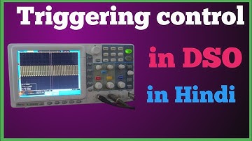 How trigger control setting is done in DSO Oscilloscope