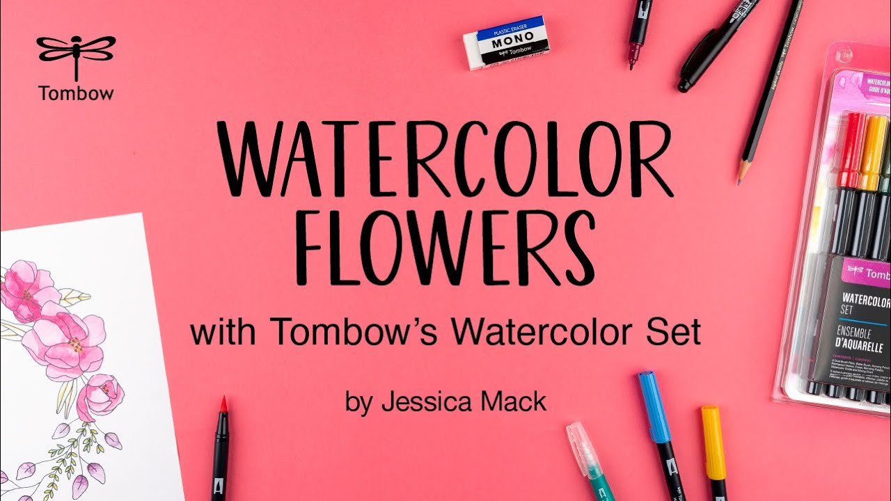 Tombow Watercoloring set Greenery