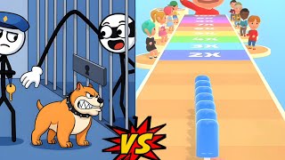 Thief Puzzle VS Popsicle Stack- Satisfying All Levels ASMR Gameplay Ragdoll Break Android iOS Games