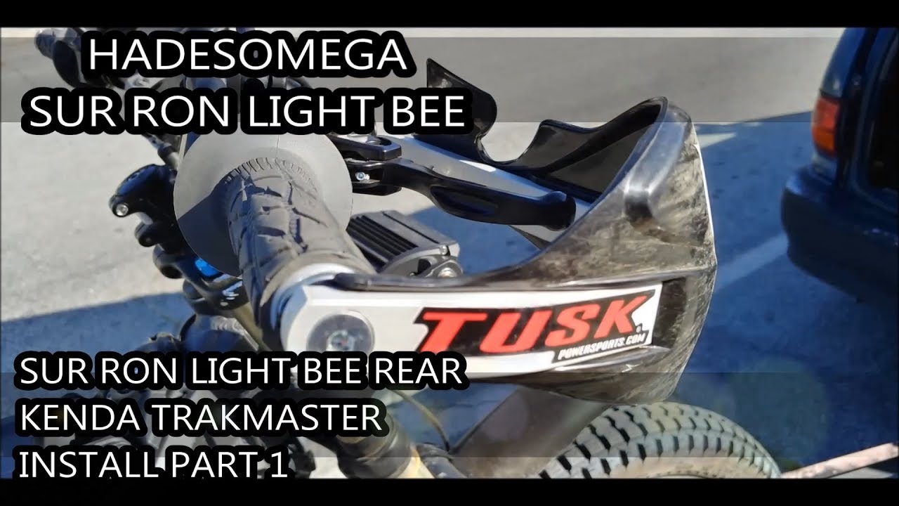 Kenda Trakmaster Rear Tire Install Sur Ron Light Bee Part 1