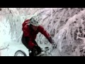 Freeride mountainbiking vtt  profondeville  with lots of snow