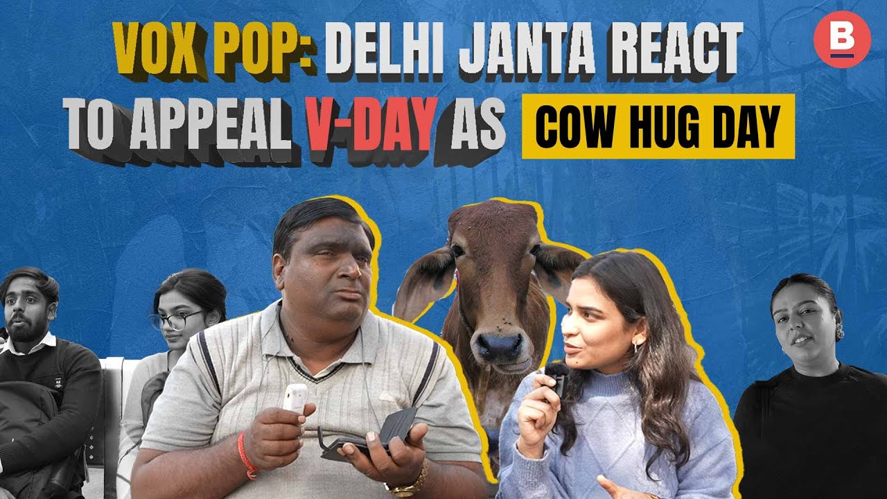 Vox Pop: Delhi Residents Respond to Cow Hug Day on Valentine's Day | BOOM