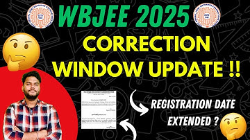 WBJEE 2025 🚨CORRECTION WINDOW UPDATE 🔥| REGISTRATION DATE EXTENDED 🚨| RANK VS COLLEGE #wbjee2025