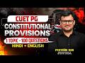 Constitutional Provisions (Part-2) | Indian Polity | CUET PG Political Science 2026