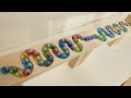 マーブルランレースASMR HABA ロングウェーブスロープ&ボーネルンド Marble Run Rolling Ball HABA Long Wave Slope & BorneLund