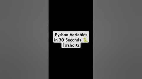 Python Variables in 30 Seconds 🐍 | #shorts#python #shorts #coding #learnpython
