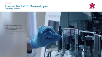 Tissue Tek Film Coverslipper Unloading baskets