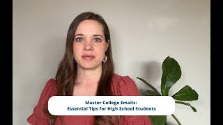 Master College Emails: Essential Tips for High School Students