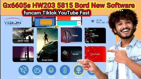 Gx6605s & 5815 Bord Software Review 2025|| Funcam tiktok & YouTube working fast @ReceiverOptions 