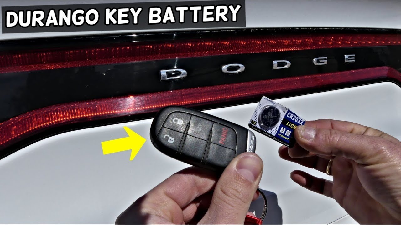 HOW TO REPLACE KEY FOB BATTERY ON DODGE DURANGO - YouTube