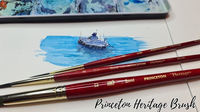 Princeton Heritage watercolor brushes UNBOXING + REVIEW