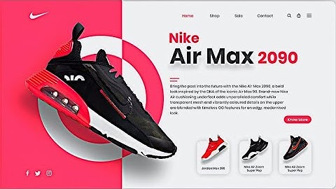 How to Create A Responsive Shoe Website using HTML & CSS | Step by Step Tutorial