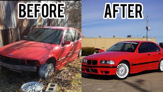 RESTORING A BMW E36 BARNFIND IN 16 MINUTES!